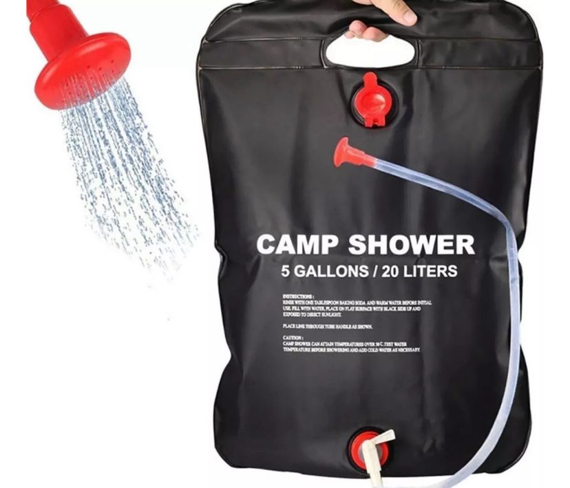Ducha Solar Portátil 20 L + Ebook Camping Seguro GRATIS
